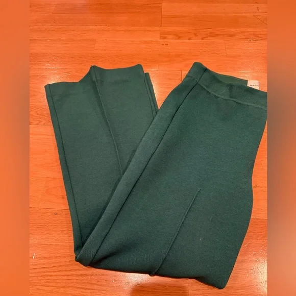 Maeve- Margot flare kick, pull on Dark Green Flare Pants - Picture 3 of 3